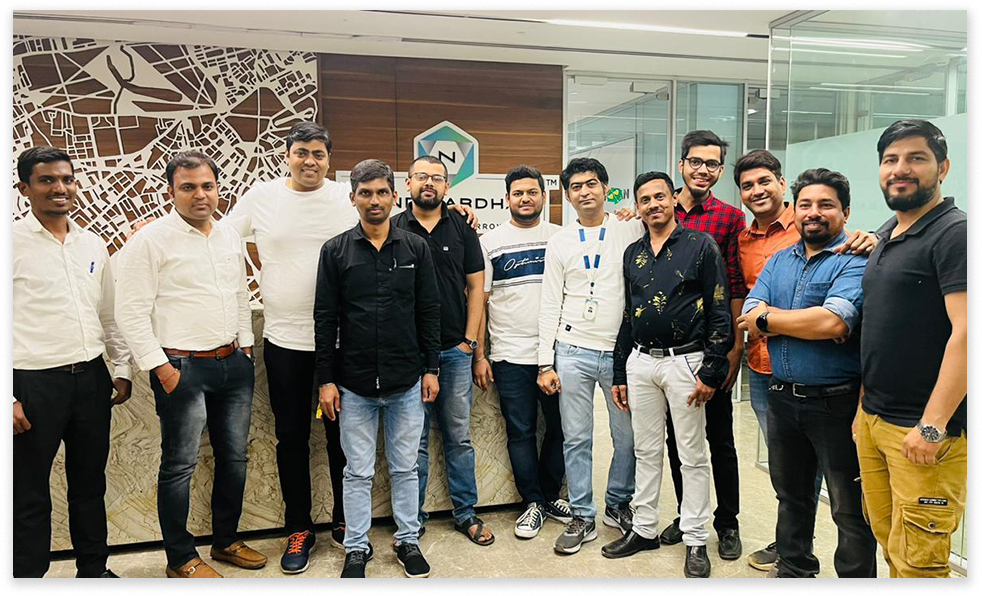 Group photo from employees offsite